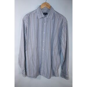 N.D.X Nederland Men's Large Multicolor Striped Long Sleeve Shirt